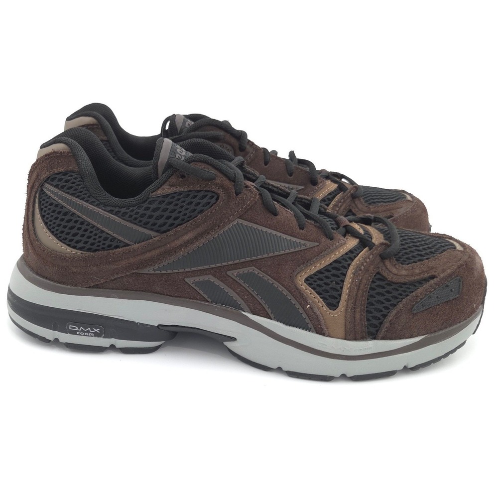 Reebok Premier Road Plus VI Work Shoes Mens 9M Brown Composite Toe Boots NEW